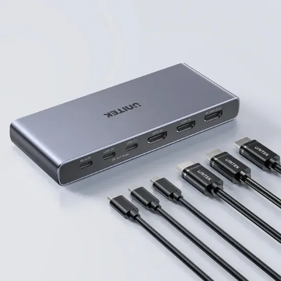 UNITEK 4K HDMI/USB-C SWITCH 4IN1OUT(V1313AGY01-EU) resmi