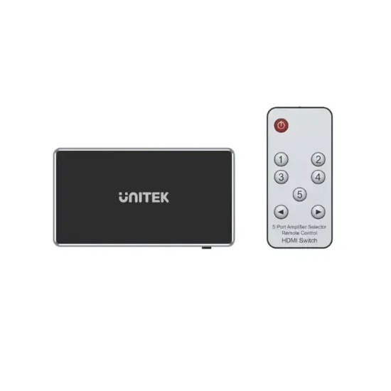 UNITEK 4K HDMI SWITCH 5 IN 1 OUT (V1110A) resmi