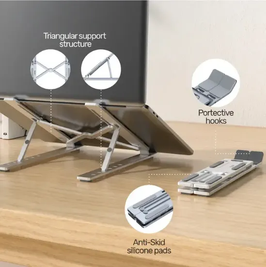 UNITEK MEKANIK KATLANABILIR LAPTOP STAND (OT155SL) resmi