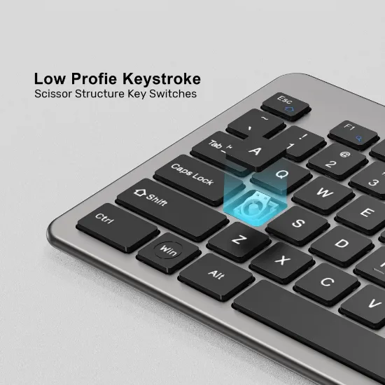 UNITEK SLIMDUO 2.4GHZ KLAVYE SETI (T054AGY01-US) resmi