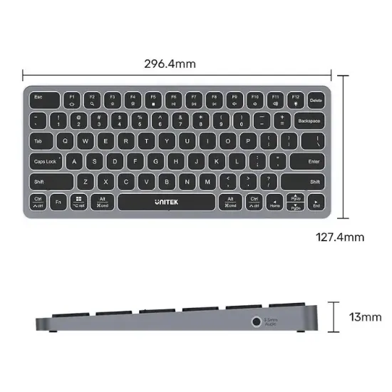 UNITEK 9-IN-1 USB-C HUB KLAVYE (D1092A) resmi