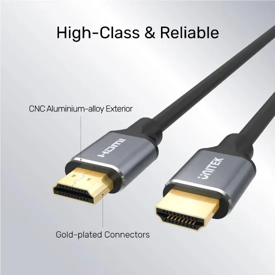 UNITEK 8K ULTRA YUKSEK HIZLI HDMI KABLO 2M (C138W) resmi