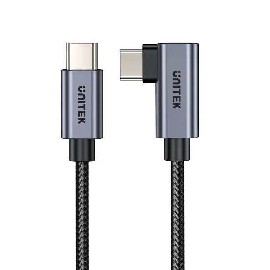UNITEK 90D USB-C SARJ KABLOSU 1M 100W (C14123BK-1M) resmi