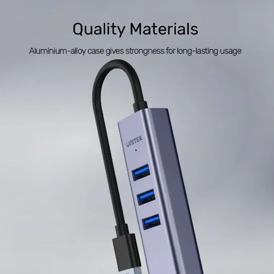 UNITEK 4-IN-1 ETHERNET HUB (Y-3088B) resmi