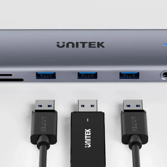 UNITEK UHUB U11+ 11-IN-1 USB-C HUB (D1113BGY01) resmi