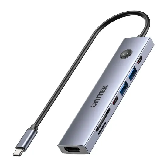 UNITEK UHUB S7 PRO 7-IN-1 5GBPS USB-C HUB (H1124AGY01) resmi