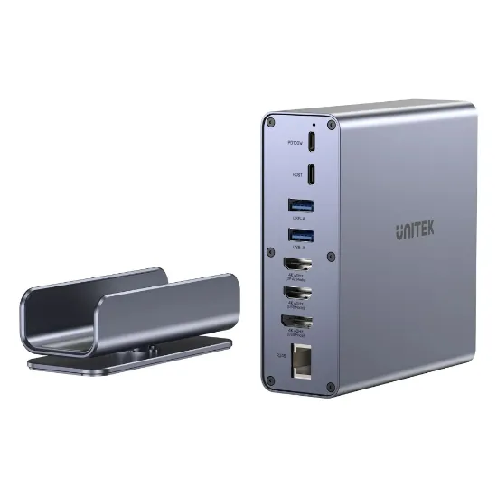 UNITEK UNIVERSAL DISPLAYLINK 4K KVM BAGLANTI ISTASYONU (D1135AGY01) resmi