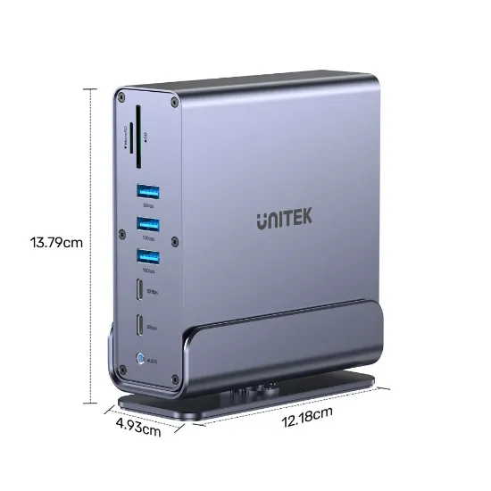 UNITEK UNIVERSAL DISPLAYLINK 4K KVM BAGLANTI ISTASYONU (D1135AGY01) resmi