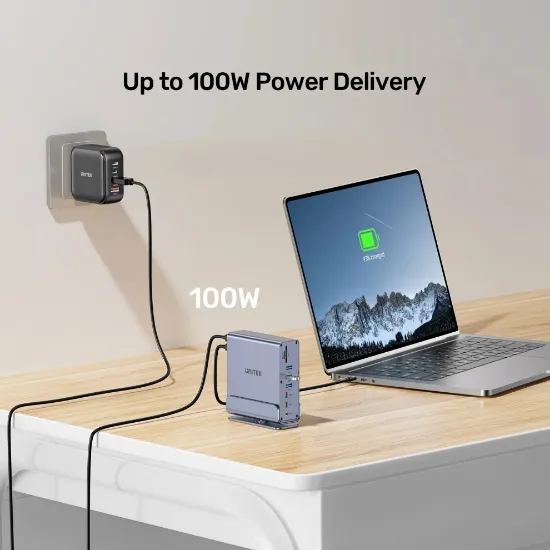 UNITEK UNIVERSAL DISPLAYLINK 4K KVM BAGLANTI ISTASYONU (D1135AGY01) resmi