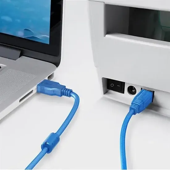 Fully G-534D Şeffaf Mavi Usb 2.0 Yazıcı Kablosu resmi