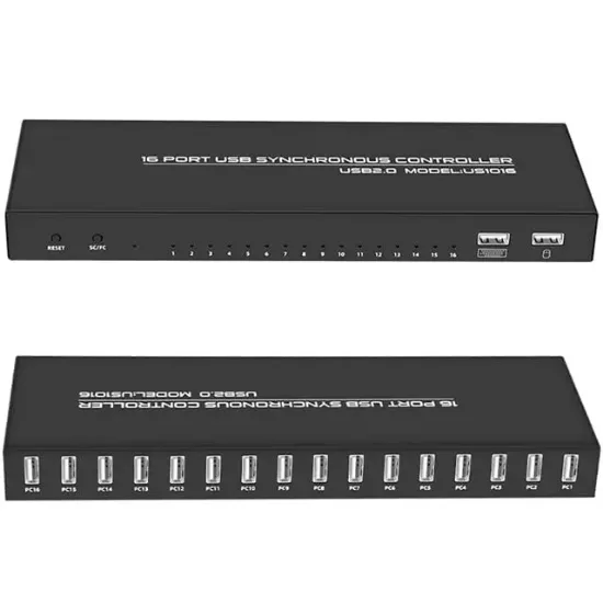 Powermaster US1016 Profesyonel 16 Port USB Çoklu Kontrol ve Senkronizasyon Cihazı resmi