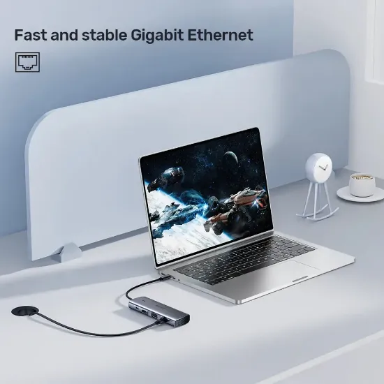 UNITEK USB-C 9in1 UNIVERSAL DOCK STATION (D1113A) resmi