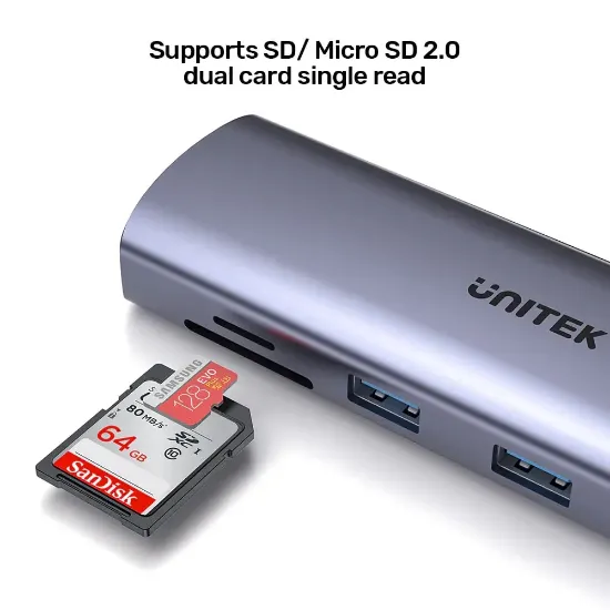 UNITEK USB-C 9in1 UNIVERSAL DOCK STATION (D1113A) resmi