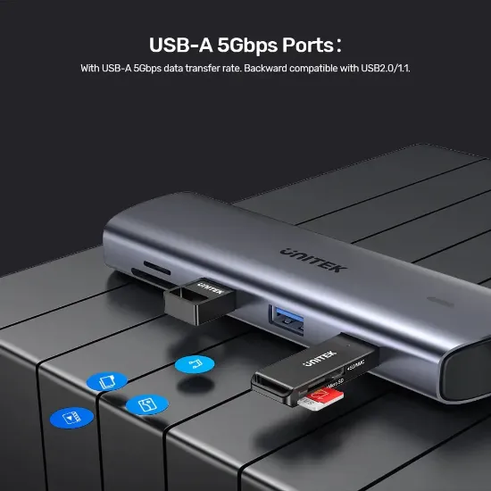 UNITEK USB-C 9in1 UNIVERSAL DOCK STATION (D1113A) resmi