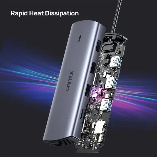 UNITEK USB-C 9in1 UNIVERSAL DOCK STATION (D1113A) resmi