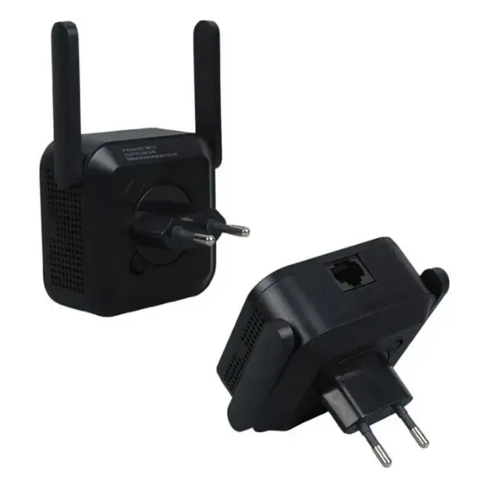 PowerMaster PW-WR22 300 Mbps 2.4 Ghz 2 Anten Wifi Router Repeater Access Point Priz Tipi resmi
