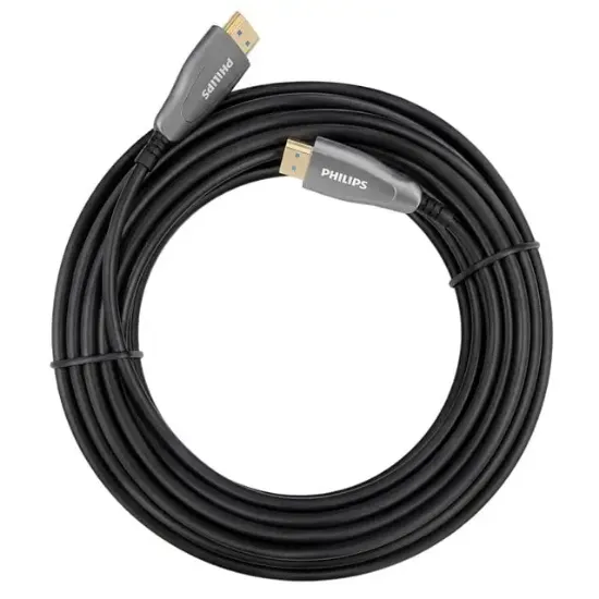 Philips SWR3019W/93 40 Metre 4K 60Hz AOC Fiber Optik HDMI Kablo Çinko Alaşım Gövde resmi