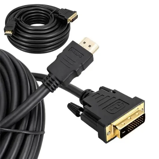 Philips SWV7436/93 8 Metre HDMI to DVI (24+1) Görüntü Kablosu Full HD resmi