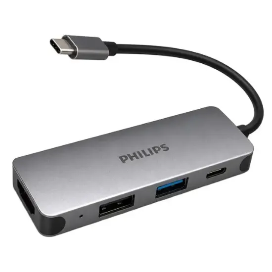 Philips SWR1607G/93 TYPE-C 4'ü 1 Arada Çok Fonksiyonlu Dönüştürücü Hub resmi