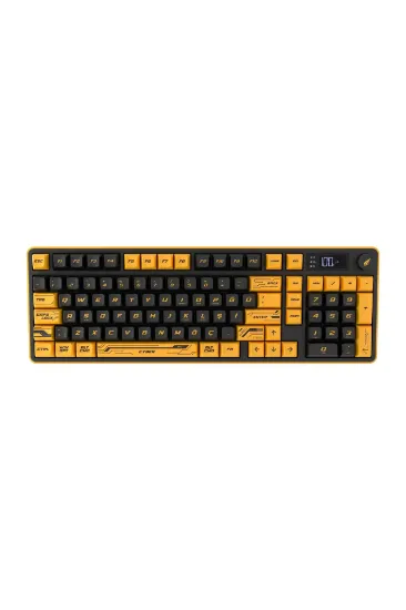HAWK GAMING HK258CY KABLOSUZ SARI SIYAH KLAVYE resmi