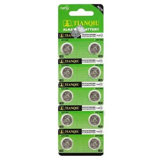 Tianqui AG10 LR1130 389 Alkalin 10'lu Pil resmi