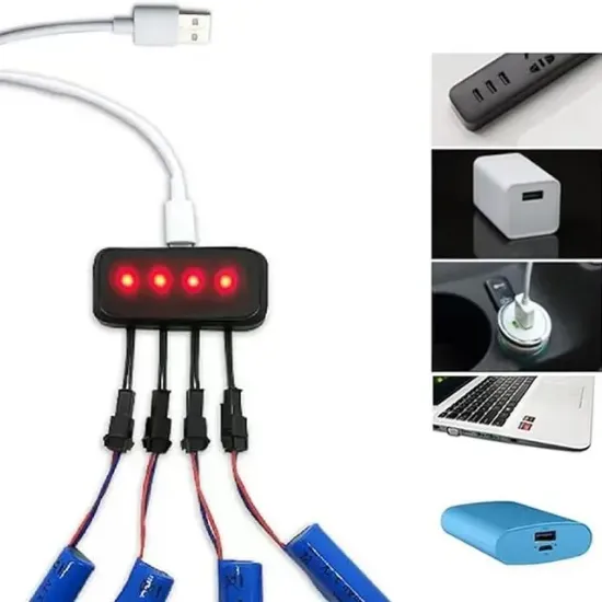 Powermaster PM-29140 4in1 SM-2P Soket 3.7V Lityum Pil Usb Splitter Şarj Aleti resmi
