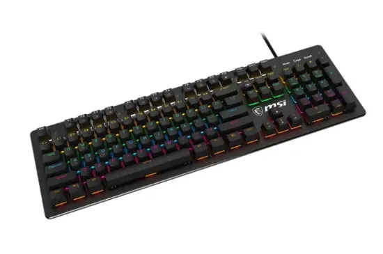 MSI FORGE GK300 RED SWITCH RGB MEKANIK GAMING KLAV resmi