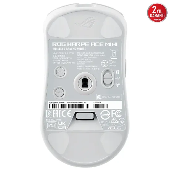 ASUS ROG HARPE ACE MINI WHITE MOUSE resmi