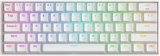 REDRAGON K530 DRACONİC BEYAZ KABLOSUZ KLAVYE resmi