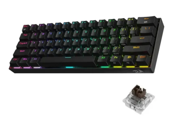 REDRAGON K530 PRO SİYAH KABLOSUZ BROWN SWİTCH resmi
