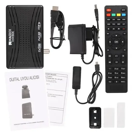 Magbox Homebox Full HD Uydu Alıcısı 4000 Kanal TKGS / Youtube / USB Destekli (Uzatma Display Gözlü) resmi