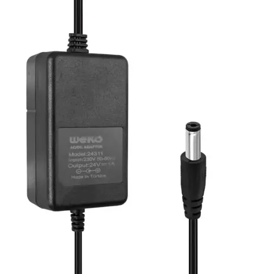 Weko 24 Volt - 1 Amper 5.5*2.5 Uçlu Yerli Üretim Masa Tipi Adaptör resmi