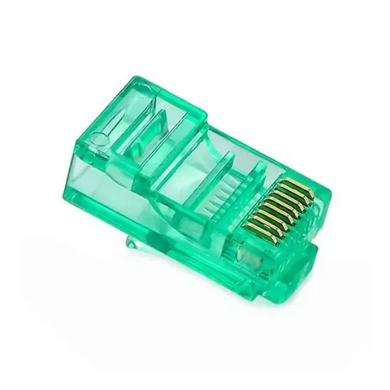 Powermaster PM-22703 RJ45 CAT6 8P/8C Yeşil Soket (100'lü Paket) resmi