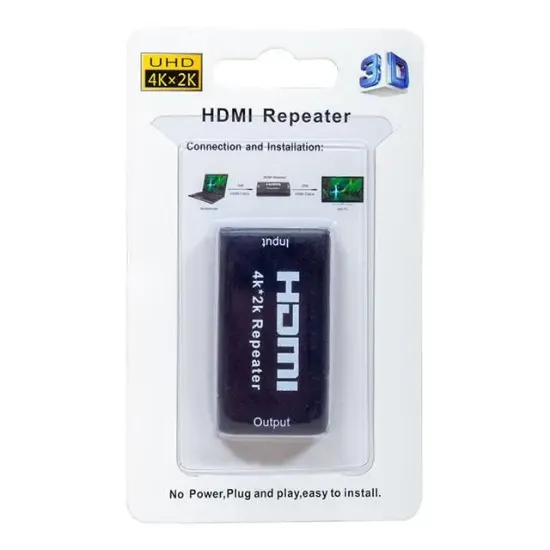 PowerMaster PM-32143 HDMI Kablosu Uzatma Ara Repeater Uzatıcı 15+25 Metre Kablo Desteği resmi
