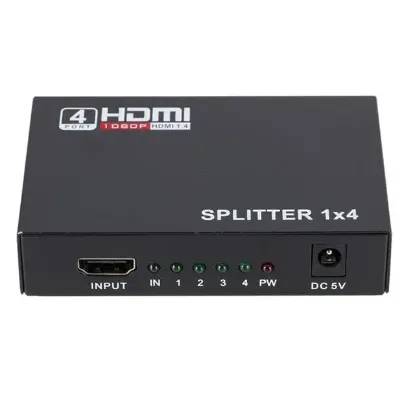 PowerMaster PM-12081 4 Port HDMI Splitter Dağıtıcı 1.4V 1080P 4KX2K resmi