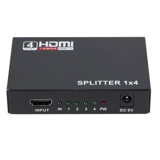 PowerMaster PM-12081 4 Port HDMI Splitter Dağıtıcı 1.4V 1080P 4KX2K resmi
