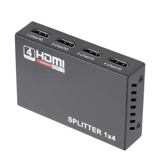 PowerMaster PM-12081 4 Port HDMI Splitter Dağıtıcı 1.4V 1080P 4KX2K resmi
