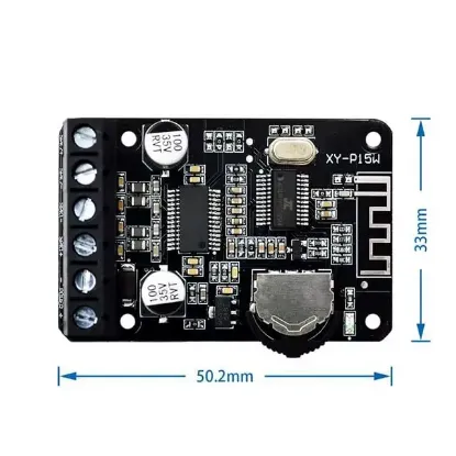 Powermaster XY-P15W Bluetooth Amfi Modülü Amplifikatör Devresi resmi