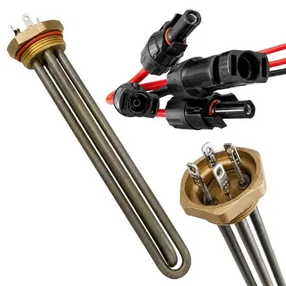 Powermaster PM-29934 40mm Pirinç Başlıklı Solar Rezistans - MC4 Konnektörlü Pabuçlu Tam Set resmi