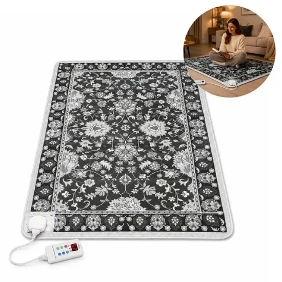 Sunup TY-1*2 859W 100X200CM Isıtmalı Pad Halı - Dijital Termostatlı Karbon Kristal Teknolojisi resmi