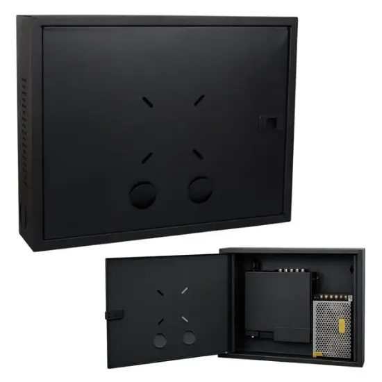 Fury 45x35x10cm Dik Tip Siyah DVR / NVR Güvenlik Kabini Pano resmi