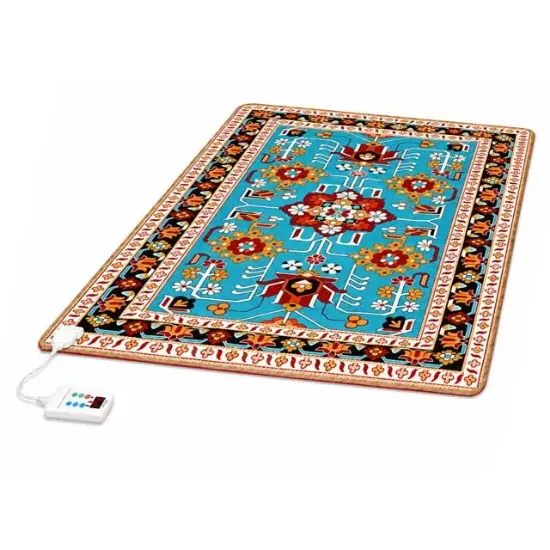 Sunup TY-2*2 1599W 200x200cm Isıtmalı Pad Halı - Dijital Termostatlı Karbon Kristal Teknolojisi resmi