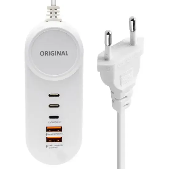 PowerMaster PM-20659 15 Watt 2 Type-C + 2 USB-A Şarj + PD Lightning Adaptör resmi
