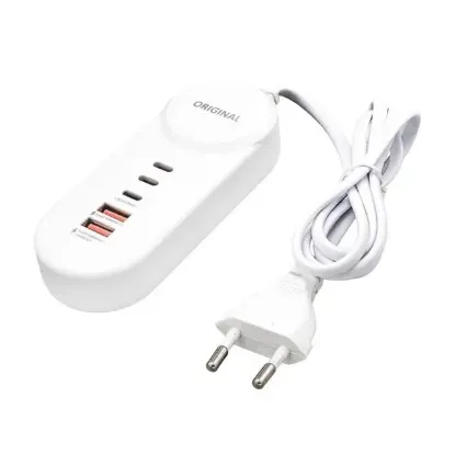 PowerMaster PM-20659 15 Watt 2 Type-C + 2 USB-A Şarj + PD Lightning Adaptör resmi