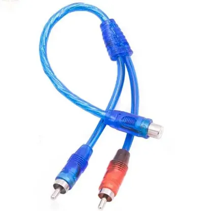 Anfi Y RCA Kablo 1 Dişi 2 Erkek 25 Cm Silikon Kablo resmi