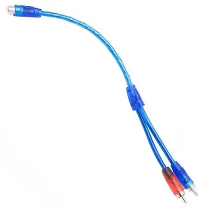 Anfi Y RCA Kablo 1 Dişi 2 Erkek 25 Cm Silikon Kablo resmi