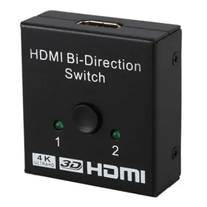 Powermaster PM-19903 Çift Yönlü 2 Port HDMI Splitter Çoklayıcı Birleştirici Switch resmi