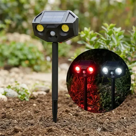 PowerMaster PM-29074 Beyaz ve Kırmızı Renkli Hareket Sensörlü Solar Bahçe Aydınlatması resmi