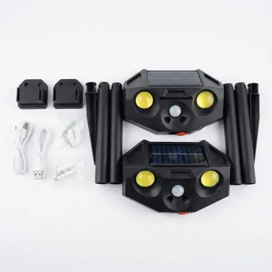 PowerMaster PM-29074 Beyaz ve Kırmızı Renkli Hareket Sensörlü Solar Bahçe Aydınlatması resmi