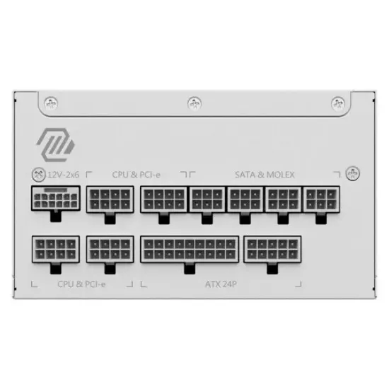 MSI MAG 1000GL PCIE5 WHITE 1000W 80+ GOLD POWER resmi